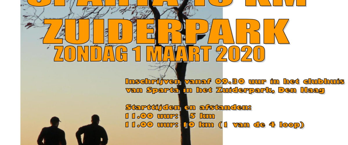 Inschrijven Sparta 10 km Zuiderpark