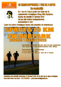 Sparta 10 km Zuiderpark @ Atletiek Vereniging Sparta