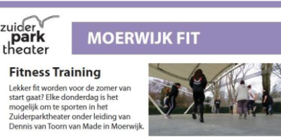 MOERWIJK FIT – fitnesstraining in het Zuiderparktheater MOERWIJK FIT – fitnesstraining in het Zuiderparktheater