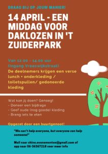 Daklozenmiddag @ Zuiderpark Ingang Vreeswijkstraat | Den Haag | Zuid-Holland | Nederland