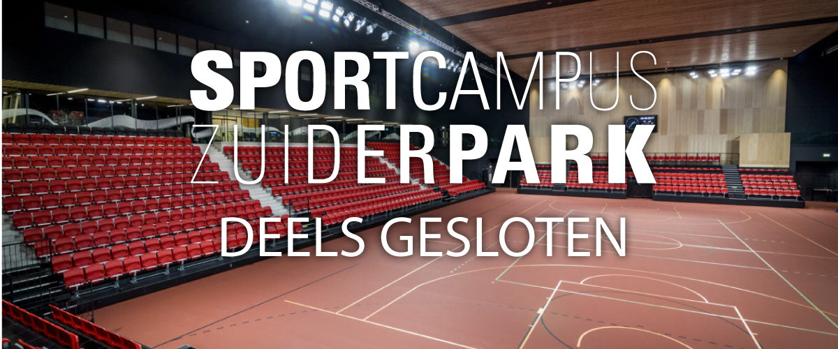 Sportcampus Zuiderpark deels gesloten