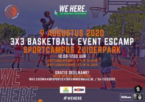 3x3 basketball event Escamp @ Sportcampus Zuiderpark