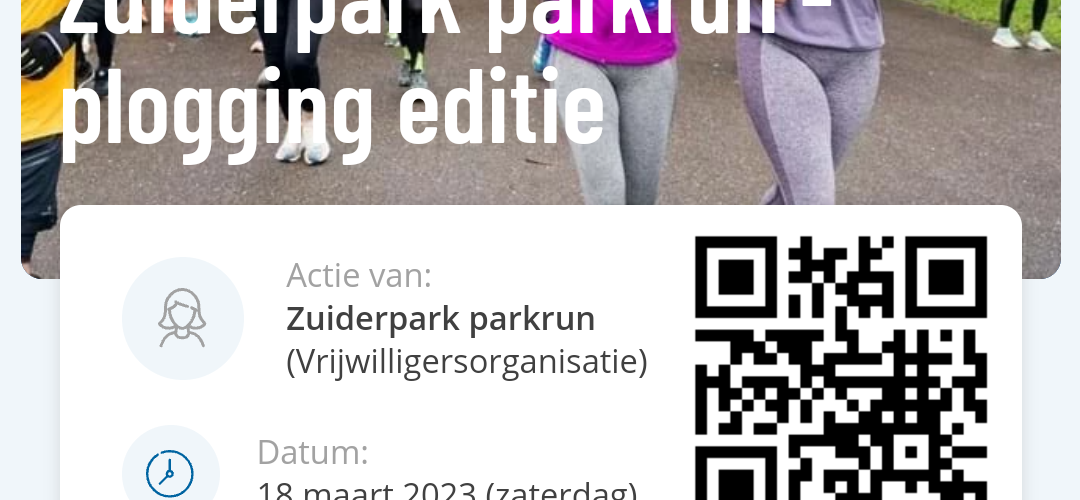 Zuiderpark Parkrun - Plotting Editie