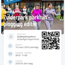 Zuiderpark Parkrun - Plotting Editie