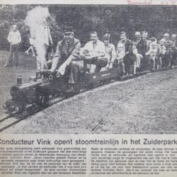 Ontstaan van het Stoomtreintje in het Zuiderpark