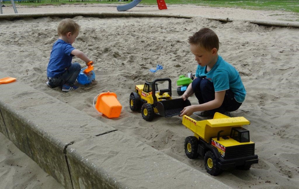 Lekker spelen in de zandbak