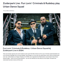 Fun Lovin' Criminals + Rudeboy plays Urban Dance Squad featuring DJ. DNA