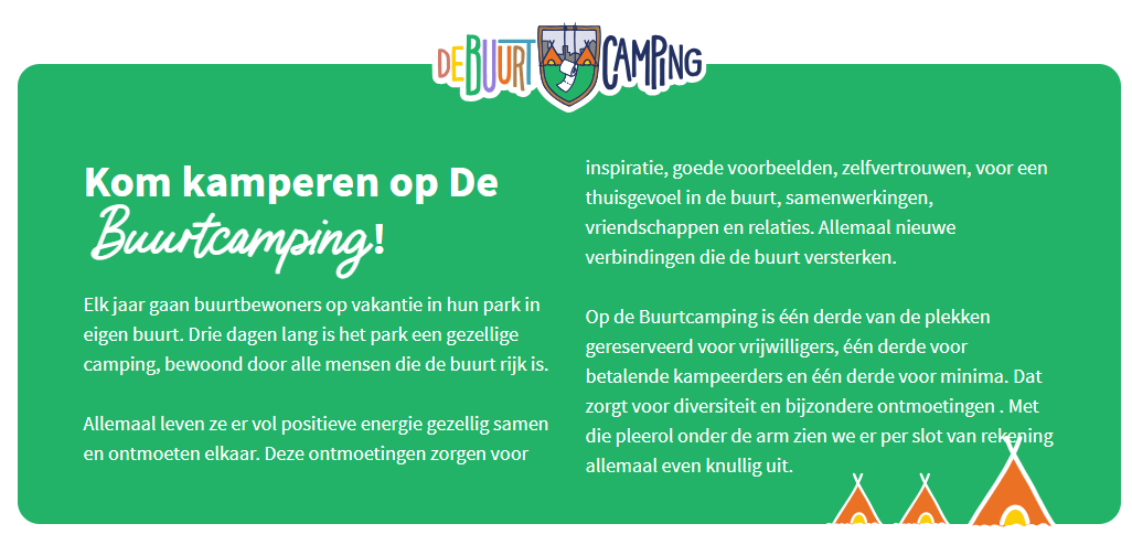 Buurtcamping Zuiderpark Den Haag 2024