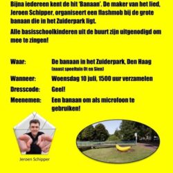 Banaan flashmob Jeroen Schipper