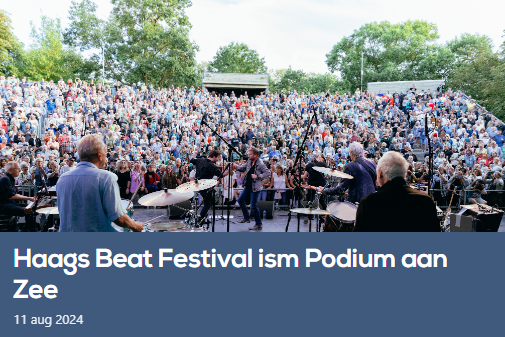 Haags Beat Festival ism Podium aan Zee