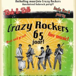 Onthulling Muurfoto Crazy Rockers