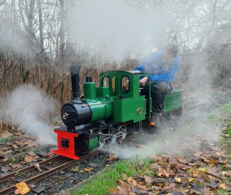 onderweg met de stoomlocomotief