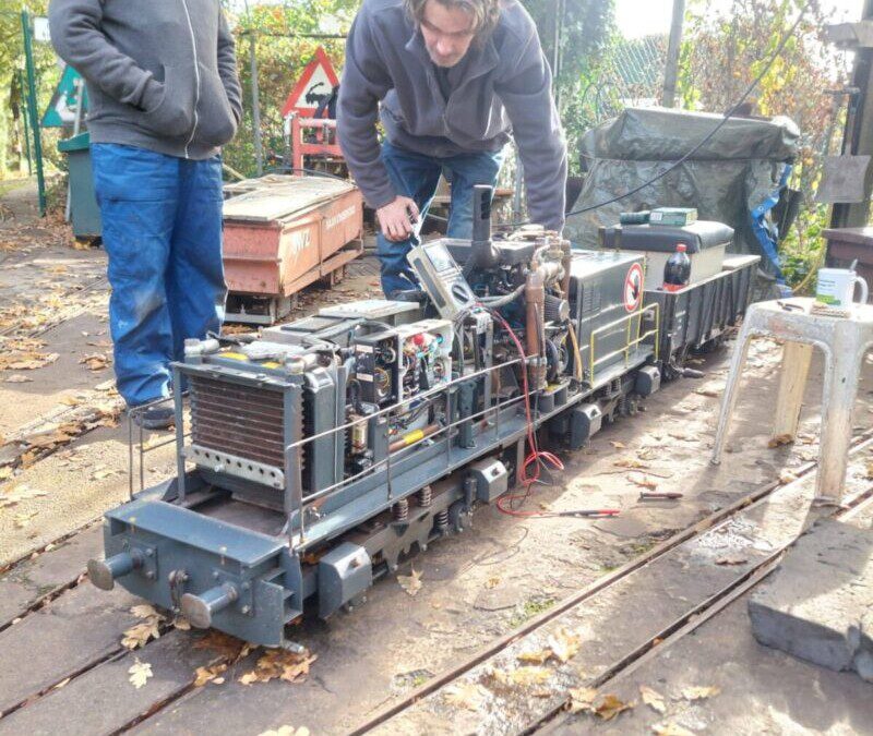 input stroom meten van de locomotief