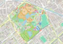 uitgezoomde plattegrond van het Zuiderpark