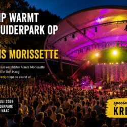 Publiek bij een zomerconcert in het Zuiderpark in Den Haag
