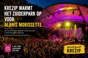 Publiek bij een zomerconcert in het Zuiderpark in Den Haag