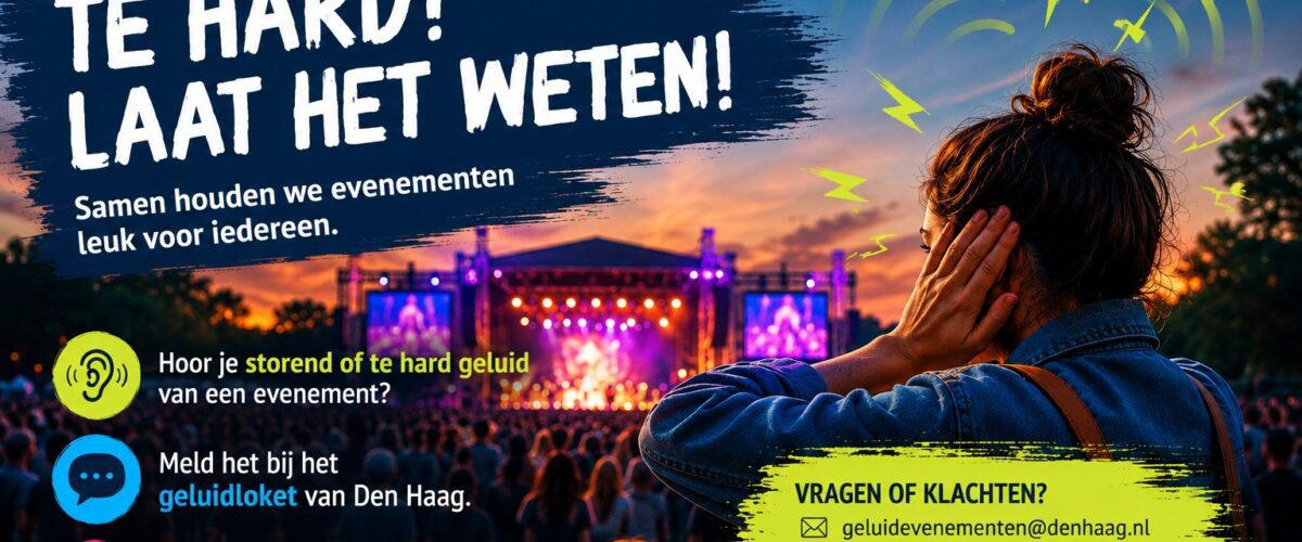 Last van festivalgeluid? Het geluidloket helpt