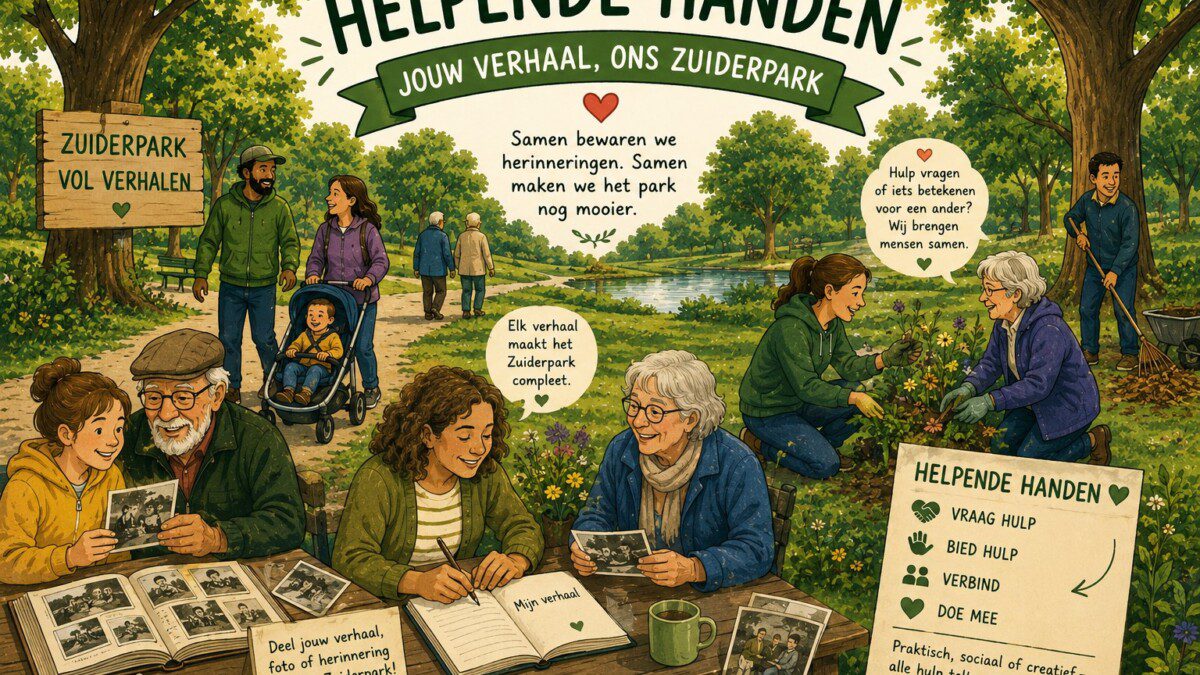 Helpende Handen zoekt verhalen uit het Zuiderpark